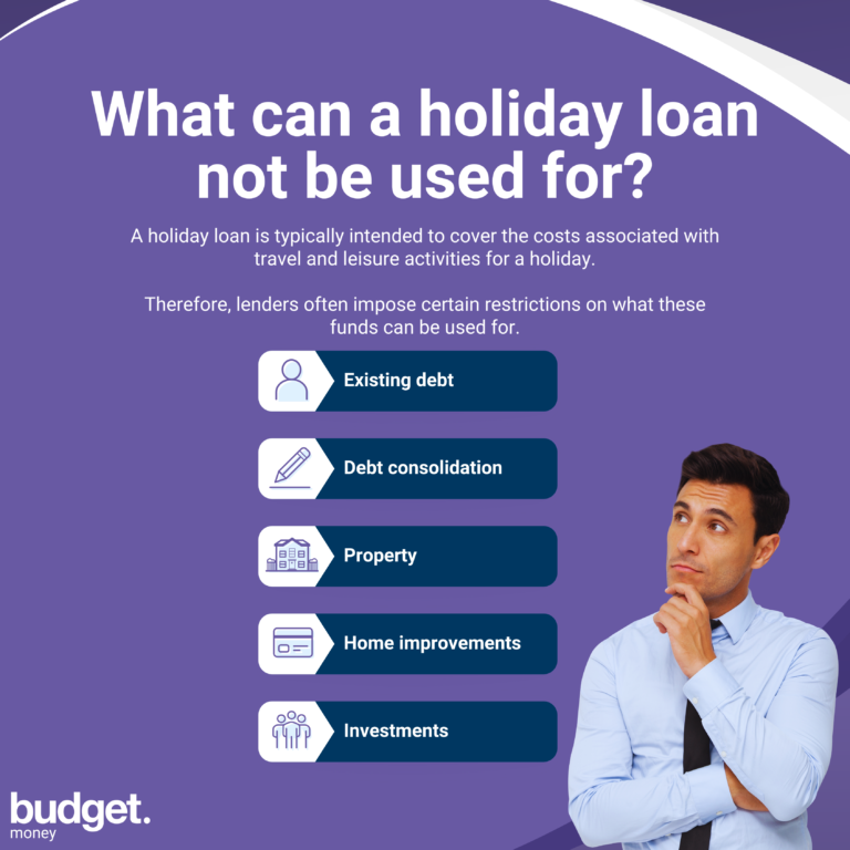 What can a holiday loan not be used for